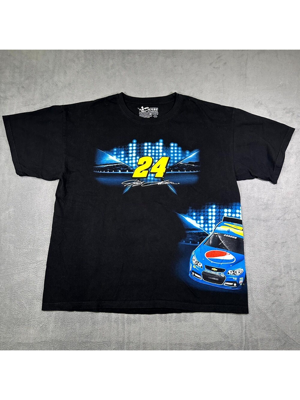 NASCAR Chase Authentics T-Shirt Men XL Black Graphic Jeff Gordon #24 Motorsports